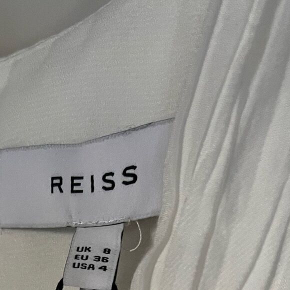 REISS Gwen Ruched Waist Mini Barbie Dress NWT Size 4 - Picture 8 of 16